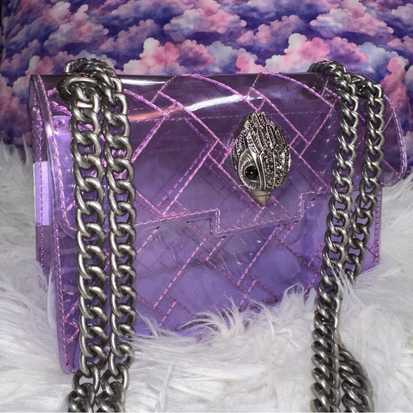 Kurt Geiger Handbags - Kurt Geiger • Transparent Purple Jelly Mini Kensington Purse